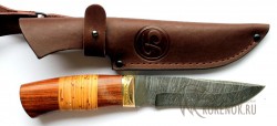 Нож  "Таежный-2"  (дамасская сталь, наборная береста,палисандр)  вариант 2 - IMG_0126de.JPG