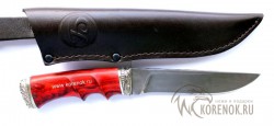 Нож Лань (литой булат, палисандр, мельхиор) - IMG_5050.JPG
