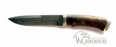 Нож Аскет (Дамасская сталь, составной)  Общая длина mm : 300Длина клинка mm : 168Макс. ширина клинка mm : 31Макс. толщина клинка mm : 4.3