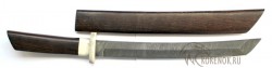 Нож  "Самурай-б"  (дамасская сталь, травление, деревянные ножны)  - IMG_4844bi.JPG