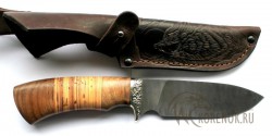 Нож "Бобр" (дамасская сталь, орех, береста) - IMG_5482.JPG