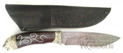 Нож "Акула" (дамасская сталь, мельхиор, инкрустация) - IMG_8130.JPG
