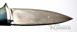 Нож  "Скинер" (литой булат, стабилизированная березовая сувель) - Нож  "Скинер" (литой булат, стабилизированная березовая сувель)