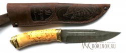 Нож КЛАССИКА-2 (Лось-2) (дамасская сталь, карельская береза) - Нож КЛАССИКА-2 (Лось-2) (дамасская сталь, карельская береза)