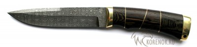 Нож Сиг-3 (дамасская сталь, венге, латунь) Общая длина mm : 268Длина клинка mm : 148Макс. ширина клинка mm : 29Макс. толщина клинка mm : 3.2