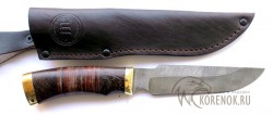 Нож Бизон-2б (дамасская сталь, венге, кожа)   - IMG_4070.JPG