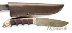 Нож Волк-г (литой булат, венге, мельхиор)  - IMG_9076.JPG