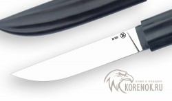 Нож "Осетр" (сталь М390,черный граб, стабилизированная карельская береза, с подставкой) - Нож "Осетр" (сталь М390,черный граб, стабилизированная карельская береза, с подставкой)