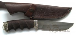 Нож Щука (литой булат, венге, мельхиор)  - IMG_7951.JPG