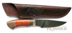 Нож "Шерхан" (дамасская сталь, венге, бубинга) - Нож "Шерхан" (дамасская сталь, венге, бубинга)