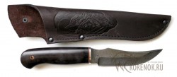 Нож "Кенариус" (дамасская сталь, черный граб) - Нож "Кенариус" (дамасская сталь, черный граб)