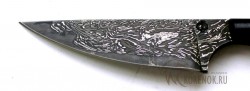 Нож Судак цельнометаллический (дамасская сталь с никелем, ламинат)   - Нож Судак цельнометаллический (дамасская сталь с никелем, ламинат)  
