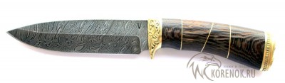 Нож Сиг-2 (дамасская сталь, венге)  вариант 2 Общая длина mm : 240-270Длина клинка mm : 135-150Макс. ширина клинка mm : 35-45Макс. толщина клинка mm : 2.2-2.4