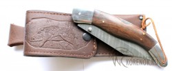 Нож складной "Наваха" (дамасская сталь, чехол из натуральной кожи)  - IMG_9052.JPG