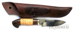 Нож "Вихрь" (сталь Х12МФ, наборная береста, венге)   - Нож "Вихрь" (сталь Х12МФ, наборная береста, венге)  