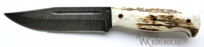 Нож Лось-2 (дамасская сталь) цельнометаллический вариант 2 Общая длина mm : 260-280Длина клинка mm : 140-155Макс. ширина клинка mm : 30-35Макс. толщина клинка mm : 3.8