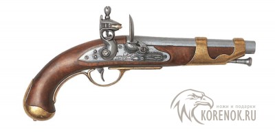 Французский кавалерийский пистолет 1800г.  Длина: 36 см
Производство: Испания
