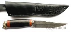 Нож Сиг-3 (составной дамаск, эбен, мельхиор)  - IMG_8219.JPG