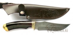 Нож Кенариус (дамасская сталь, акрил, латунь)   - Нож Кенариус (дамасская сталь, акрил, латунь)  