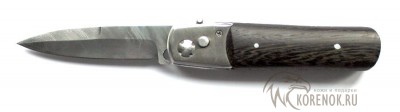 Нож складной с автоматическим извлечением клинка Рысь (венге) 


Общая длина мм::
205


Длина клинка мм::
88 


Ширина клинка мм::
20


Толщина клинка мм::
2.0


