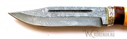 Нож КЛАССИКА-2 (Лось-2) (торцевой дамаск, орех, сувель березы)  - IMG_1451ln.JPG