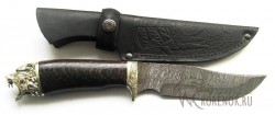Нож "Ирбис-г" (дамасская сталь, мельхиор)  - IMG_4243.JPG