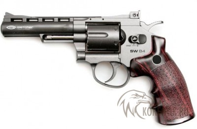 Револьвер пневматический Gletcher SW B4 Емкость магазина (шт) 6Калибр (мм/дюймы) 4.5/.177Тип Air GunДульная энергия (дж) 3.0Прицельная дальность (м) 10Начальная скорость пули (м/с) 120