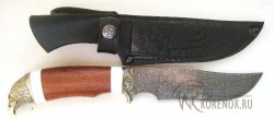 Нож "Ирбис-п" (дамасская сталь, мельхиор)   - IMG_6852.JPG