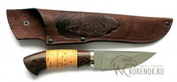 Нож "Витязь" (сталь Х12МФ, наборная береста, венге)   - Нож "Витязь" (сталь Х12МФ, наборная береста, венге)  