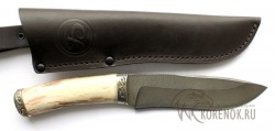 Нож Волк (дамасская сталь, кость, мельхиор)  вариант 2 - IMG_4360of.JPG