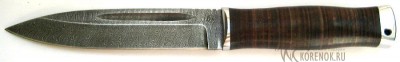 Нож Горец-3 (дамасская сталь)  Общая длина mm : 260±10Длина клинка mm : 150±10Макс. ширина клинка mm : 30±5Макс. толщина клинка mm : 5,0±1,0