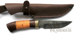 Нож  "Таежный-2"  (дамасская сталь, наборная береста,венге) - IMG_1128a2.JPG
