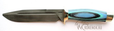 Нож Катран-м (сталь Х12МФ)  Общая длина mm : 302Длина клинка mm : 172Макс. ширина клинка mm : 35Макс. толщина клинка mm : 4.4