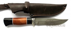 Нож "Рысь" (дамасская сталь, черный граб, мельхиор) - IMG_9223.JPG