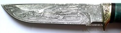 Нож "Хищник-дс" (сталь ХВ 5 "алмазка" с художественным глубоким травлением)  - IMG_1222.JPG