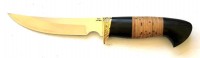 Нож Клык-РК (сталь 95Х18, черный граб, береста) 