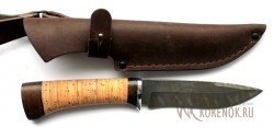 Нож "Соболь" (дамасская сталь, венге,наборная береста) - IMG_1240.JPG
