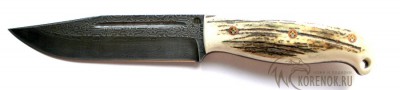 Нож Лось-2 (торцевой дамаск) цельнометаллический  Общая длина mm : 260-280Длина клинка mm : 140-155Макс. ширина клинка mm : 30-35Макс. толщина клинка mm : 4.0