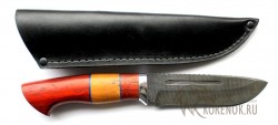 Нож  "Таежный-2"  (дамасская сталь, падук, мельхиор) - Нож  "Таежный-2"  (дамасская сталь, падук, мельхиор)