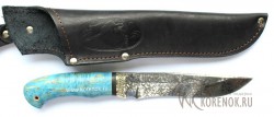 Нож "Кайман-дс" (сталь ХВ 5 "алмазка" с художественным глубоким травлением) - IMG_1325.JPG