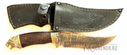 Нож "Восток" (дамасская сталь, резной)  - IMG_5008is.JPG