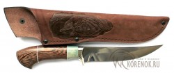 Нож "Валдай" (сталь 95х18, карельская береза, венге)  - Нож "Валдай" (сталь 95х18, карельская береза, венге) 