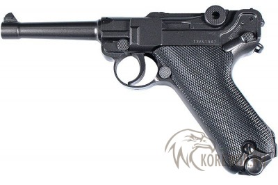 Пневматический пистолет калибр 4,5 PARABELLUM Тип Air GunКалибр (мм/дюймы) 4.5/.177Дульная энергия (дж) не более 3.0Начальная скорость пули (м/с) 100Емкость магазина (шт) 19