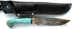 Нож "Охотник-дс" (сталь ХВ 5 "алмазка" с художественным глубоким травлением)   - IMG_1378.JPG