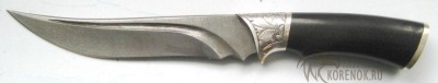 Нож Снегирь-1 (дамасская сталь) Общая длина 305 мм Длина клинка 175 мм Наибольшая ширина клинка 30 мм Толщина обуха 6.0 мм 
