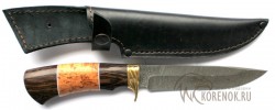 Нож "Клык-в"  (дамасская сталь) вариант 3 - Нож "Клык-в"  (дамасская сталь) вариант 3