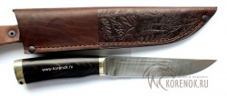 Нож Лань (дамасская сталь, граб, мельхиор)  - IMG_5160f9.JPG