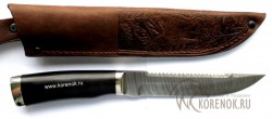 Нож Лань (дамасская сталь, граб, мельхиор, пила)   - IMG_5172.JPG
