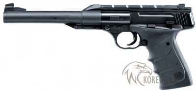 Пневматический пистолет Umarex Browning Buck Mark URX 4,5 мм Калибр, мм: 4,5 ммСкорость выстрела, м/с: 100 м/сЕмкость магазина: 1 свинцовая пуляВес (кг): 680 гИсточник энергии: пружина (взвод- перелом ствола)Мощность: 3 Дж