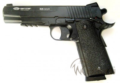 Пистолет пневматический Gletcher SS GSR  
Калибр пистолета ::	4.5 (.177)
Скорость выстрела ::	120 м/c
Емкость магазина ::	21 пуля
 